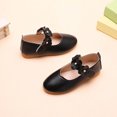 thumbnail image 4 of Virmaxy Toddler Baby Girls Dress Shoes PU Leather Mary Jane Shoes Beautiful Flower Decorative Shoes Anti Skid College Style Princess Flat Shoes Summer Outdoor Casual Shoes Black 2, 4 of 9