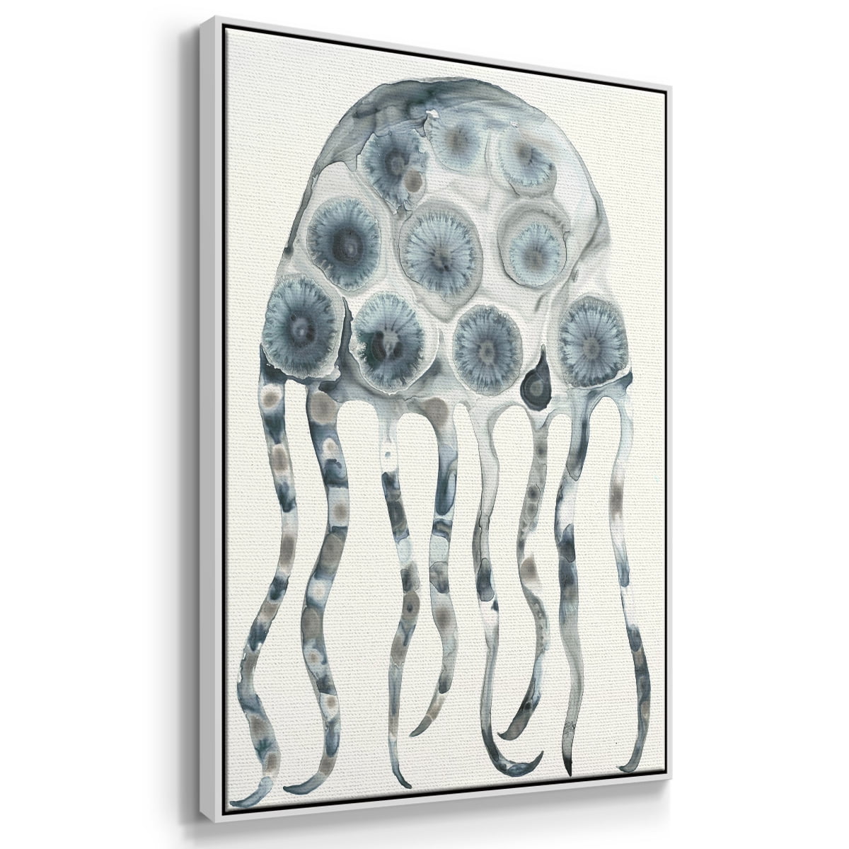 Silver Jelly Framed Premium Gallery Wrapped Canvas - Ready to Hang - 17 x 25 - White Floating Frame