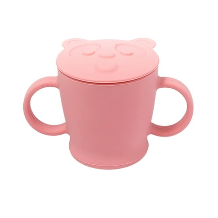

Reduced！With Handle Drink 140ml Silicone Training Cup For Infants Toddlers Open Mouth