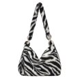 thumbnail image 2 of Bolsa Bolso de mano grande para mujer con estampado retro de felpa para hombro y axilas (B) JShteea Para Estrenar, 2 of 9