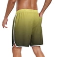 thumbnail image 7 of Hurxie Men's 4-Way Stretch Swim Trunks Quick Dry Board Shorts Beach Swimwear Bathing Suit Yellow,2XL, 7 of 7