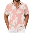 thumbnail image 2 of Men's Hawaiian Shirt Short Sleeve Collared Button Shirt Tropical Floral Beach Holiday Shirts, 2 of 4
