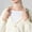 White, variant on Helii Women's Striped Detachable Half High Collar Fake Collar for Sweater Dress Outfit