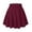 Wine, variant on TTUHYWXI Women's Basic Versatile Stretchy Flared Casual Summer Mini Skater Skirt (Purple, M)
