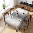 thumbnail image 3 of Brown Grey Table Cloth Waterproof Tablecloths, Gray Farmhouse Modern Rustic Tablecloth Dining Table Cover for Kitchen Party Tabletop Outdoor, Rectangle Tablecloth 54x108 Inch, 3 of 9