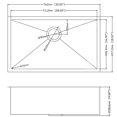 thumbnail image 4 of 30" x 18" x 9" Kitchen Sink Stainless Steel Undermount Single Bowl Sink, 4 of 6