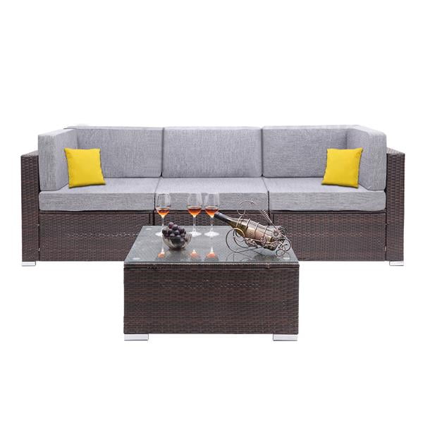 luxury rattan corner sofa