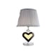 thumbnail image 1 of Lampara de Mesa Iluminación Luz Vic Corazon Plateado Innovador, 1 of 2