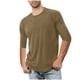 thumbnail image 1 of Tops para hombre, blusas y camisas de manga corta con cuello redondo para hombre, moda masculina, ropa deportiva para el hogar, pijamas, camisetas de color liso, blusa deportiva para hombre, poliéster, 1 of 5