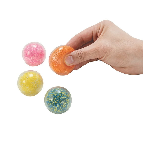 Colorful Sticky Air Squeeze Balls, Toys, Party Supplies, 24 Pieces