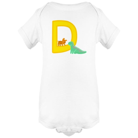 D Is For Dog And Dinosaur Bodysuit Infant -Image by Shutterstock, Newborn