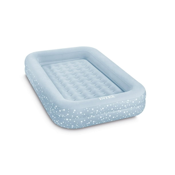 Juego de cama inflable de viaje para niños Intex 66810FL con bomba azul