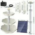 thumbnail image 5 of Bring Nature to Your Garden: 1pc 3 Tiered Bird Bath with Solar Pump & DIY Fountain!, 5 of 5