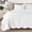 Blantyre - White, variant on 100% Cotton Matelasse Quilt Set, Victorian Medallion Reversible Lightweight Coverlet Queen 3 Piece All Season
