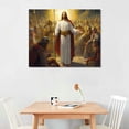thumbnail image 2 of GOSMITH  Christ Jesus Canvas Wall Art Preaching for The Soldiers Holy Religious Christian Painting Canvas Prints Living Room Bedroom Bathroom Wall Decor Framed Ready to Hang,20x16 inches, 2 of 4