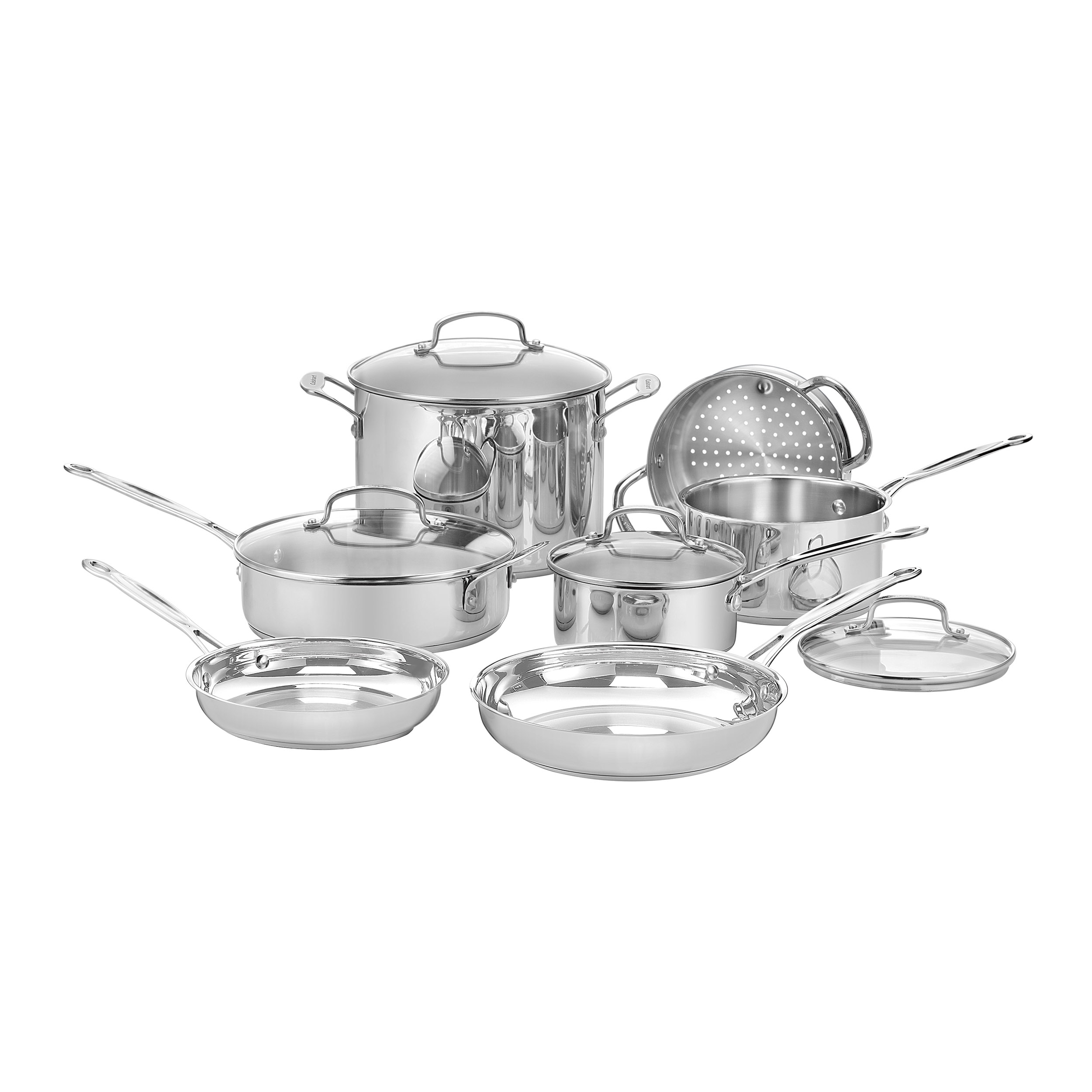 Cuisinart Chef's Classic Stainless Cookware 11 Piece Set, 77-11G