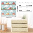 thumbnail image 6 of Yayeee 6 Pack Kitchen Dish Cloths Set for Washing Soft Drying Absorbent Microfiber Towels, Red Trains Pattern, 6 of 9
