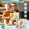 thumbnail image 6 of Sumsoltic Dinosaur Busy Board for Toddlers,Montessori Toy with LED Lights for 1-3 Year Old Boys and Girls, 6 of 6