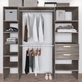 thumbnail image 4 of closet 2 torres con 2 cajones 1.80 x 2.20 m x 39 cm gris cenizo, 4 of 7