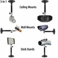 thumbnail image 4 of 2-Be-Best Mini Projector Mount Projector Ceiling Mount Black 7.9 in / 20 cm 360° Adjustable Projectors Wall Mounts Hanger Holder for LED LCD Video Projectors Camera Office Home School, 4 of 4