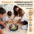 thumbnail image 2 of Puzle de madera Jigfoxy Sunset Beach de 17,3 x 17,2 pulgadas, 545 piezas, 2 of 7