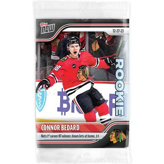 NHL 2023-24 Topps Now Hockey Connor Bedard Single Sticker Card (Rookie)