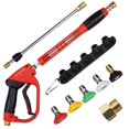 thumbnail image 1 of DERASL Replacement Pressure Washer Gun with Extension Wand,5000PSI M22 14mm Fitting, 40 Inch, with Spare Spray Bar Extension, 5 D, 1 of 7