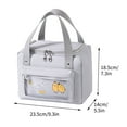 thumbnail image 2 of Guzom Lunch Bags- for Women and Girls Portable insulated Kitchen Storage & Organization Tote for Women and Girls Lunch Boxes & Bags Gray, 2 of 2