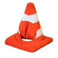 thumbnail image 1 of Sombrero de cono de tráfico para adultos, sombrero de Halloween en forma de cono para espectáculo, cumpleaños y vacaciones., 1 of 8