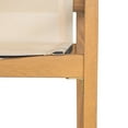 thumbnail image 4 of Christopher Knight Home Contemporary Outdoor Dining Chairs, Solid Wood Frame, Mesh Seating, Teak+ Beige, Set of 2, 4 of 11