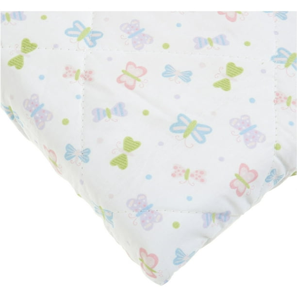 Carters Quilted Woven Playard Fitted Sheet, Butterfly