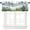 Style-3, variant on Forest Kitchen Valance Curtain, Watercolor Style Nature Woodland Green Forest Mountain Plant Pattern Window Treatment Rod Pocket Drapes for Bedroom Office Living Room Cafe Decor 54x18inch