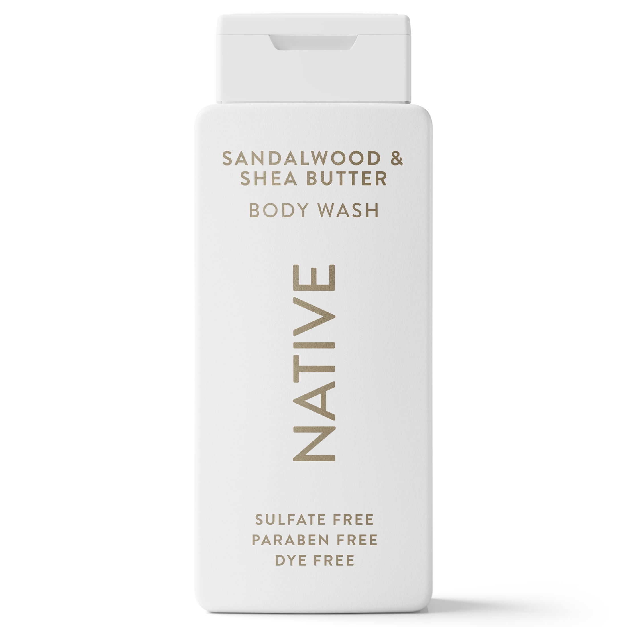 (6 pack) Native Body Wash, Sandalwood & Shea Butter, Sulfate Free, for Women & Men, 18 fl oz