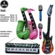 thumbnail image 3 of Juego de juguetes inflables de estrella de Rock, guitarra Musical, Piano, saxofón, globos, accesorios de fiesta, decoraciones temáticas de concierto de los 80（01-10pcs As Shown, 3 of 5