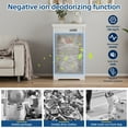 thumbnail image 4 of TOLEAD 10-Gallon Tilt-Out Trash Can Cabinet, Hidden Trash Bin with Deodorizing & Negative Ion Technology, Pet-Proof Design for Kitchen, White, 1 Count, 4 of 6