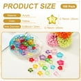 thumbnail image 3 of Paquete de 100 Cuentas de Estrella de Acrílico, Cuentas de Estrella de Cristal de 20mm para Fabricación de Joyas/Pulsera/Collar/Manualidades de Bricolaje [Amarillo], 3 of 6