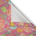 thumbnail image 4 of Ambesonne Paisley Valance Pack of 2, Colorful Eastern Floral, 54"X18", Pink Multicolor, 4 of 5