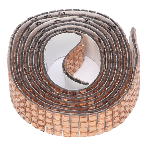 Adhesivo de cinta de cristal autoadhesivo adhesivo de cinta de diamantes de imitación cortable fácil de pegar 5 yardas ahorra espacio para ropa para decoración de bricolaje ANGGREK Otros