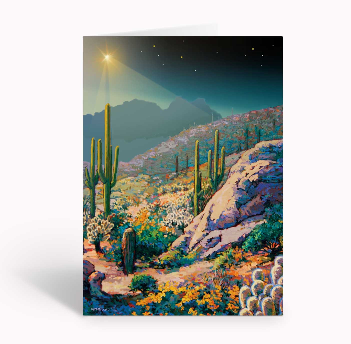 Colorful Desert Holiday Cards 18 Christmas Cards & Envelopes