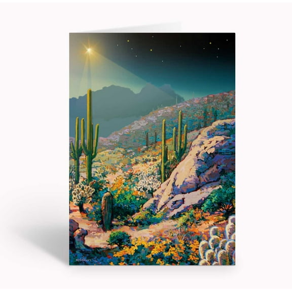 Colorful Desert Holiday Cards - 18 Christmas Cards & Envelopes - Western Christm
