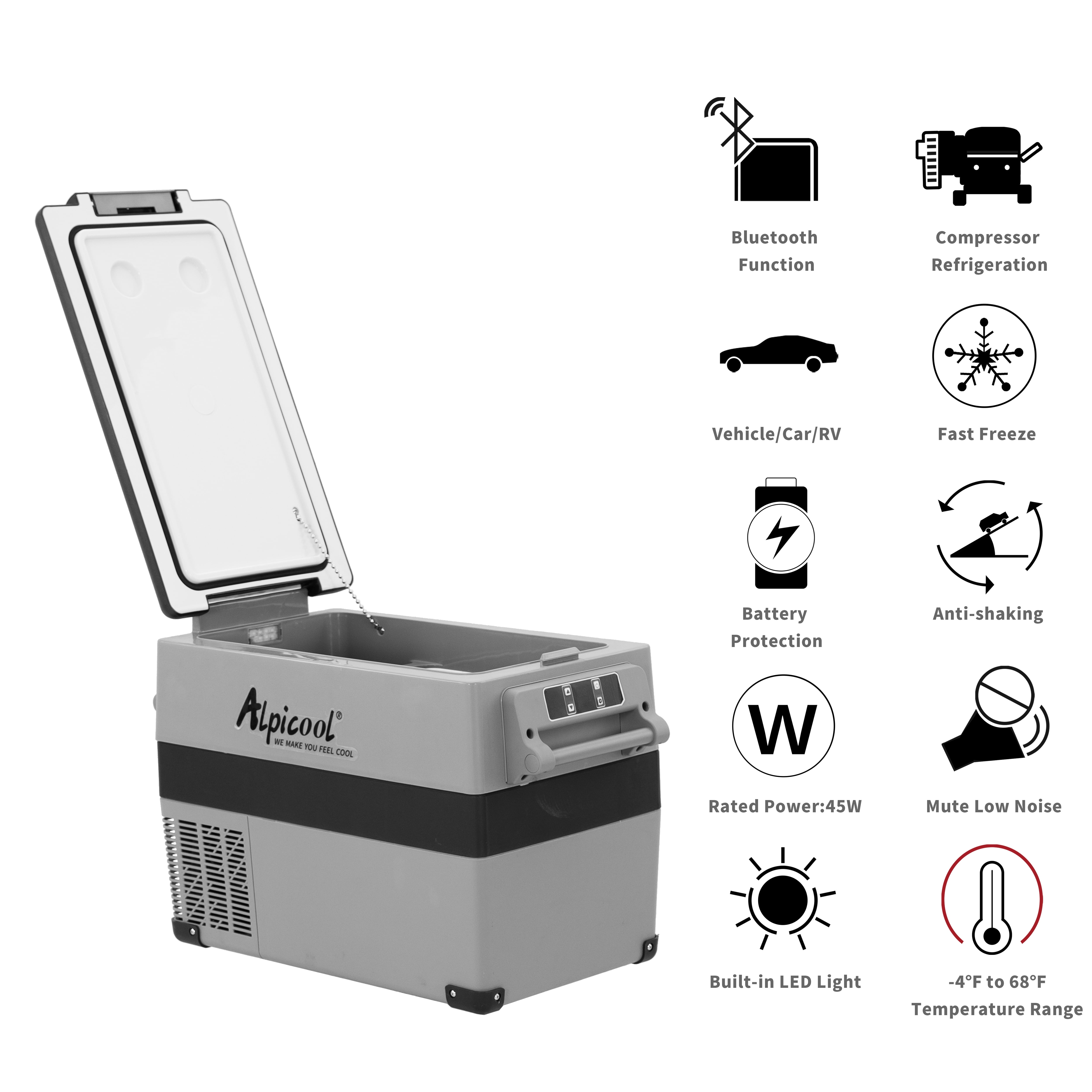 Shop Alpicool Portable Fridge with Battery