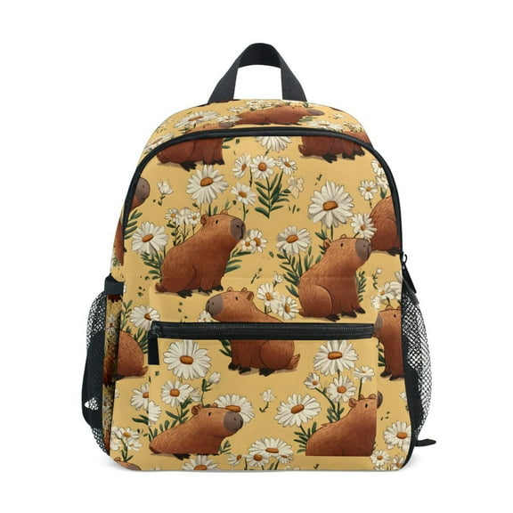 ALAZA Daisy Brown Capybara School Backpack Small Bookbag Mini Bags