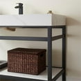thumbnail image 4 of Funes 48" Single Sink Bathroom Vanity in Matte Black Frame White Top No Mirror, 4 of 8