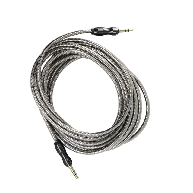 Cable de Audio 3.5 mm Metalico 3 Metros de Conexión Estéreo