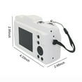 thumbnail image 3 of Cámara réflex digital Pisexur para selfies con pantalla abatible HD de 16 megapíxeles y 2,4 pulgadas, 16 aumentos, antivibración, para niños y adultos. Organizador de electrónica., 3 of 9
