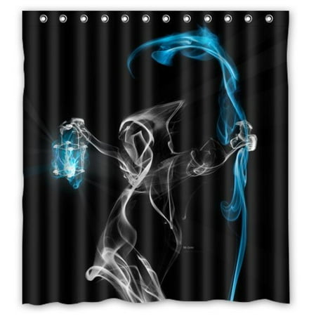 Bpbop Light Ghost Blue Stick Christmas Eve Waterproof Bathroom