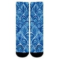 thumbnail image 4 of Sierra Socks Blue Dream Pattern CoolMax Socks, Nature Collection for Men & Women Eco-Friendly Colorful Knee High Socks, 4 of 5
