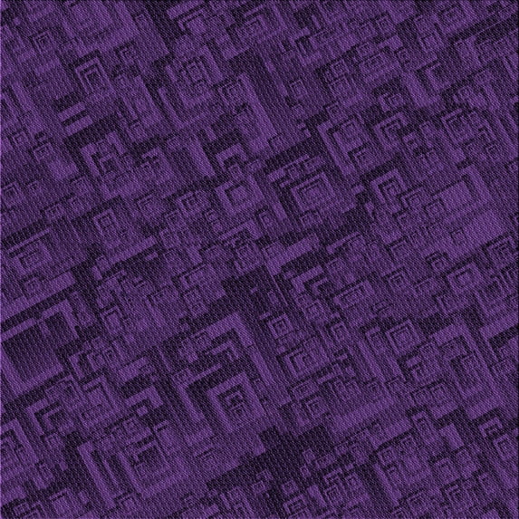 Ahgly Company Machine Washable Indoor Square Transitional Deep Purple Area Rugs, 5' Square