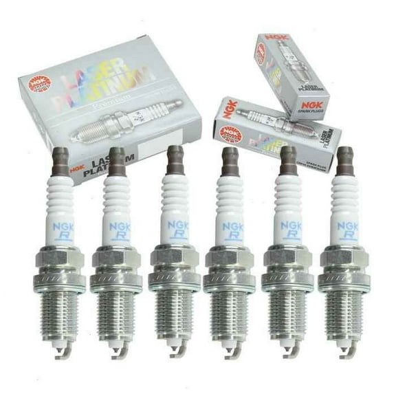 6 pc NGK Laser Platinum Spark Plugs compatible with Toyota Camry 3.0L 3.3L V6 1994-2006