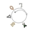 thumbnail image 2 of Delight Jewelry Silvertone Enamel Sitting Panda Multi-Colored Crystal Love Charm Bracelet, 2 of 5